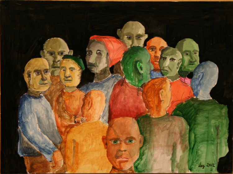 Familia 60x50 cm texnica mixta 400 euros